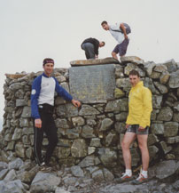 Rod, Nigel and some prats,  Scafell Pike